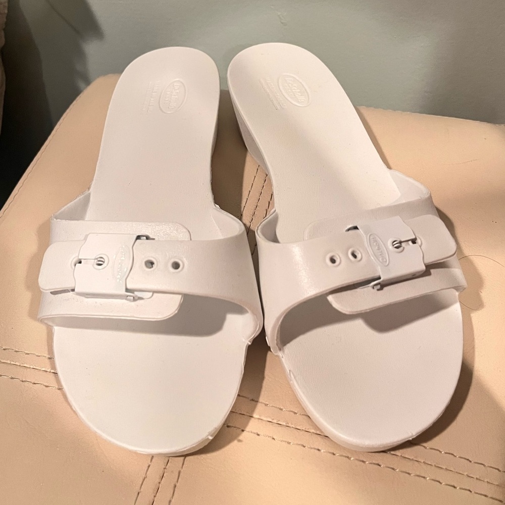Dr. Scholl Eva White Sandal